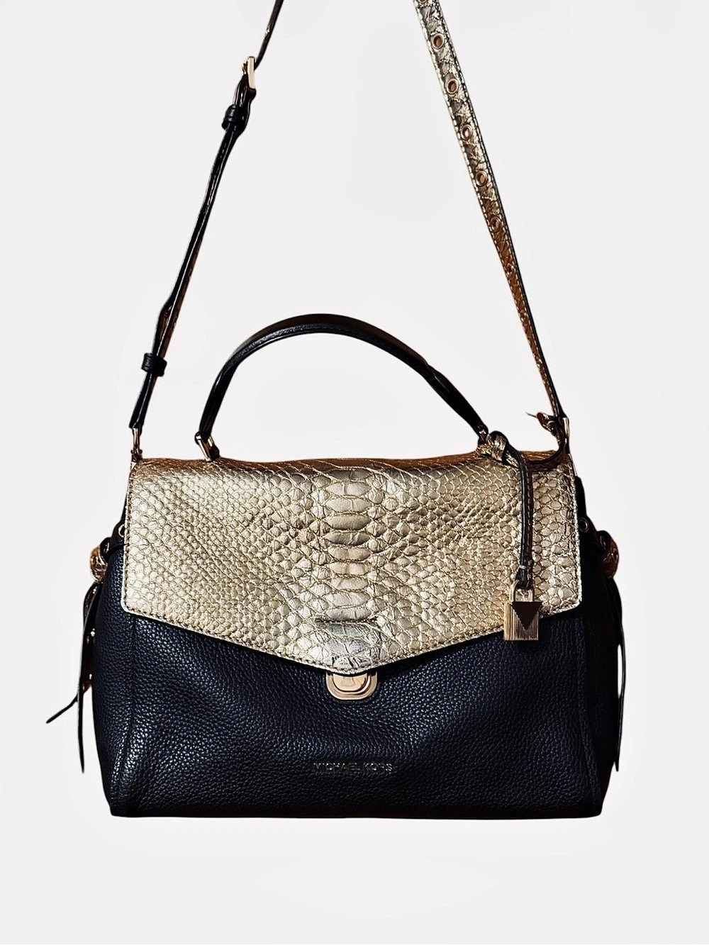 Michael Kors Black & Gold Shoulder Bag